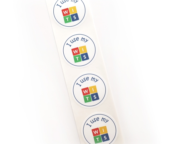 *NEW* WITS Sticker Button (Pack of 30)